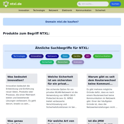 Screenshot ntxl.de