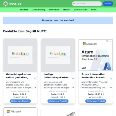 Screenshot nucc.de