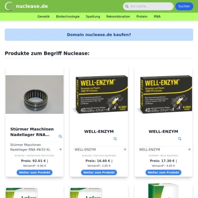 Screenshot nuclease.de