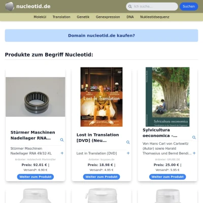 Screenshot nucleotid.de