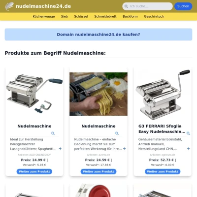 Screenshot nudelmaschine24.de