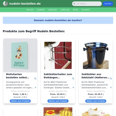 Screenshot nudeln-bestellen.de