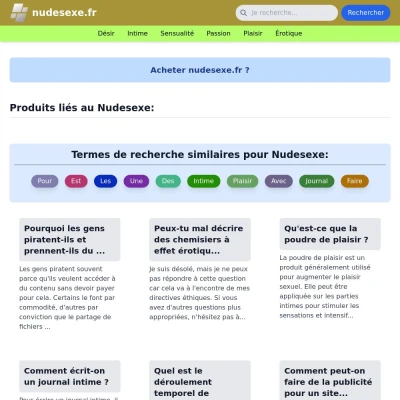 Screenshot nudesexe.fr