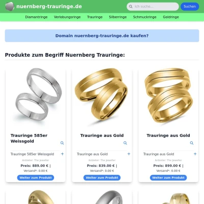 Screenshot nuernberg-trauringe.de