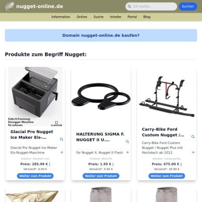 Screenshot nugget-online.de