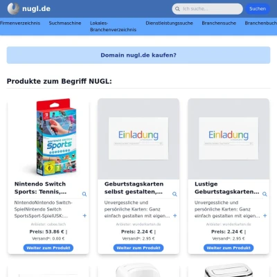 Screenshot nugl.de