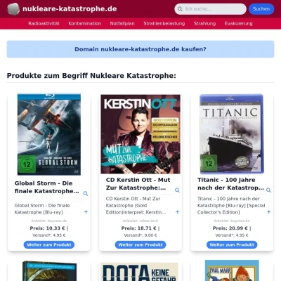 Screenshot nukleare-katastrophe.de