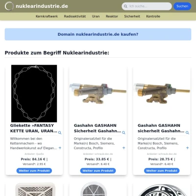 Screenshot nuklearindustrie.de