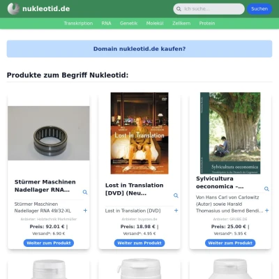 Screenshot nukleotid.de