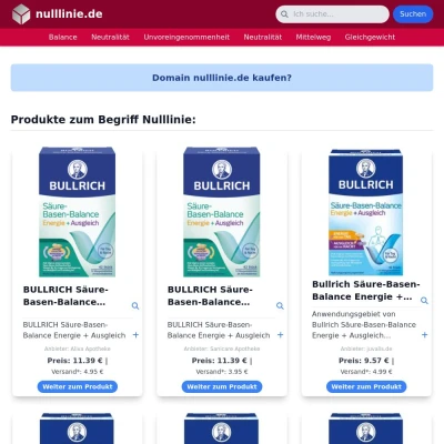 Screenshot nulllinie.de