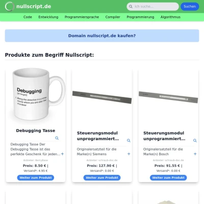 Screenshot nullscript.de