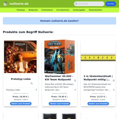 Screenshot nullserie.de