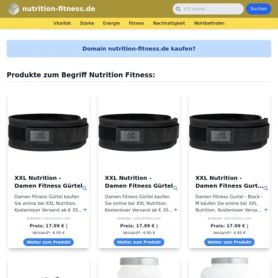 Screenshot nutrition-fitness.de