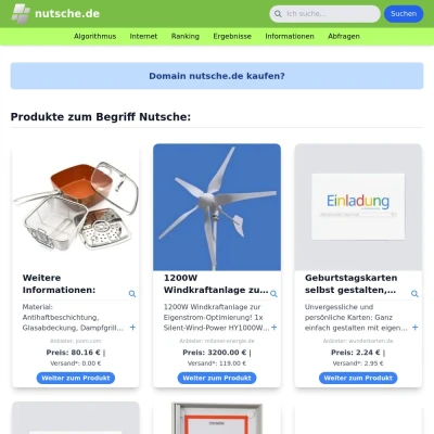 Screenshot nutsche.de