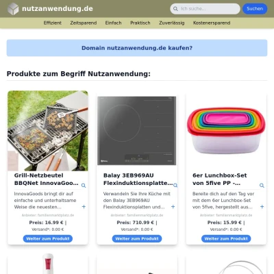 Screenshot nutzanwendung.de