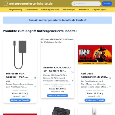 Screenshot nutzergenerierte-inhalte.de