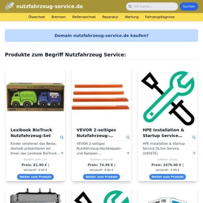 Screenshot nutzfahrzeug-service.de