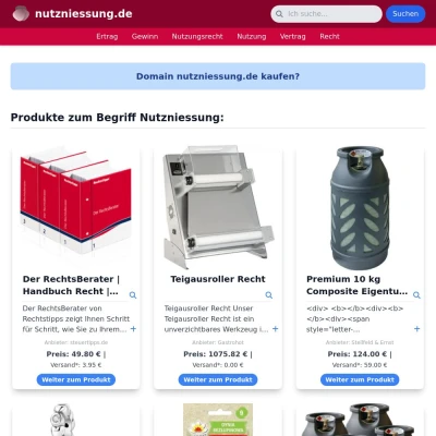 Screenshot nutzniessung.de