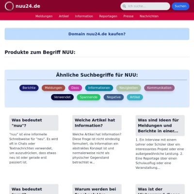 Screenshot nuu24.de