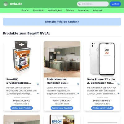 Screenshot nvla.de