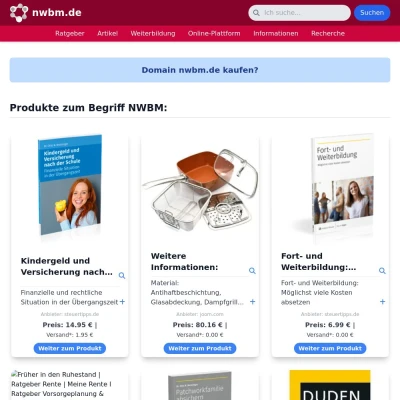 Screenshot nwbm.de