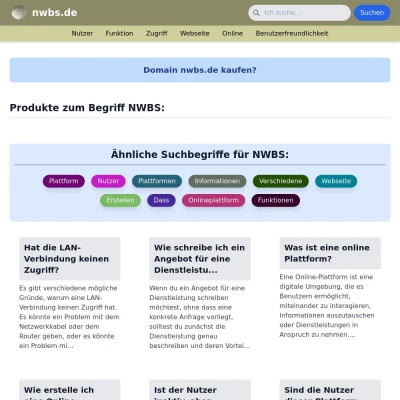 Screenshot nwbs.de