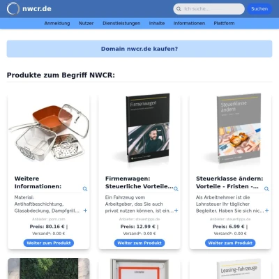 Screenshot nwcr.de