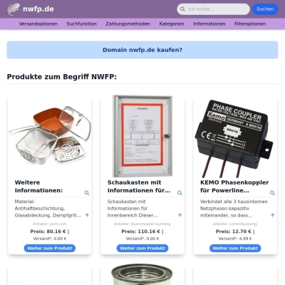 Screenshot nwfp.de