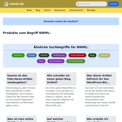 Screenshot nwml.de