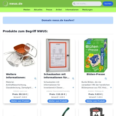Screenshot nwus.de
