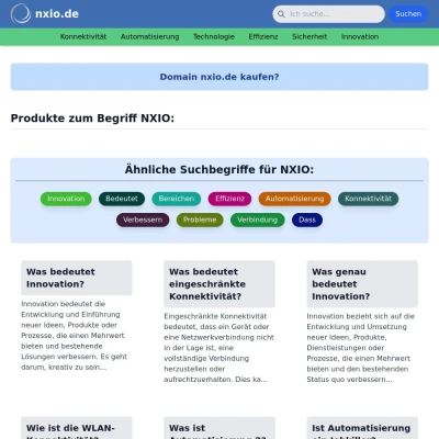 Screenshot nxio.de