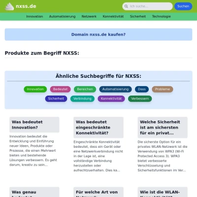 Screenshot nxss.de