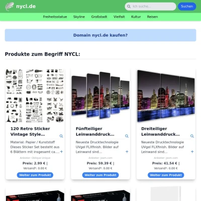 Screenshot nycl.de