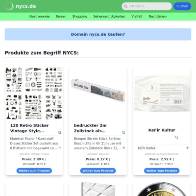 Screenshot nycs.de