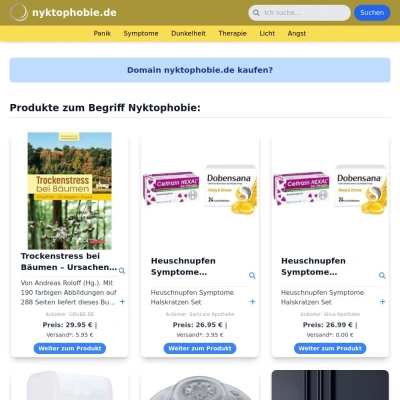 Screenshot nyktophobie.de