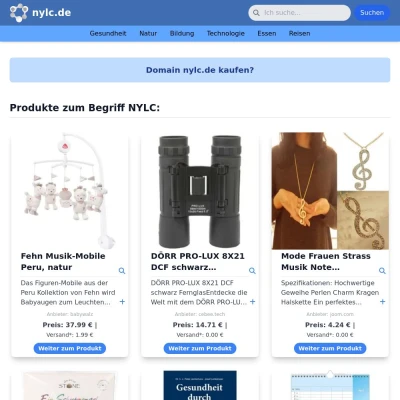 Screenshot nylc.de