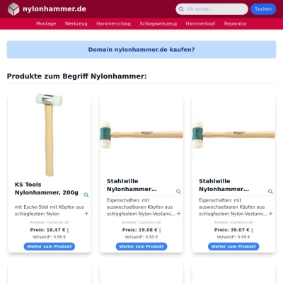 Screenshot nylonhammer.de