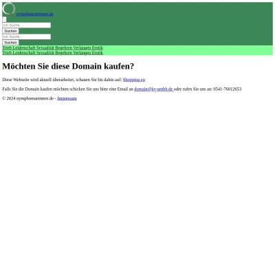 Screenshot nymphomaninnen.de