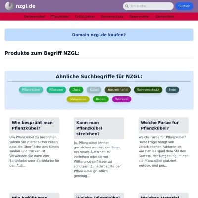 Screenshot nzgl.de