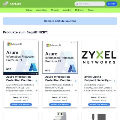 Screenshot nzrt.de