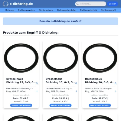 Screenshot o-dichtring.de