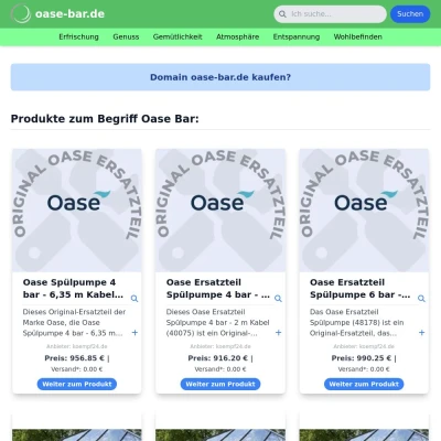 Screenshot oase-bar.de