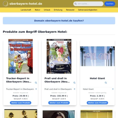 Screenshot oberbayern-hotel.de