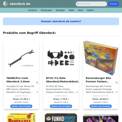 Screenshot oberdeck.de
