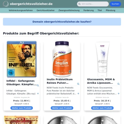 Screenshot obergerichtsvollzieher.de