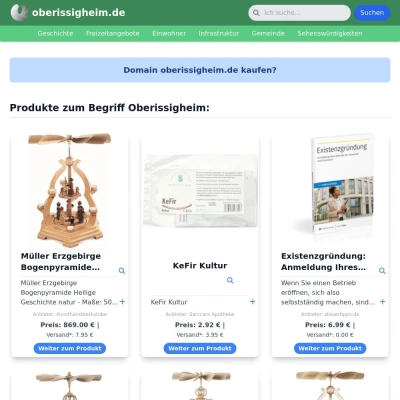 Screenshot oberissigheim.de