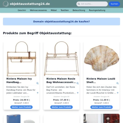 Screenshot objektausstattung24.de
