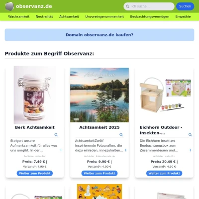 Screenshot observanz.de