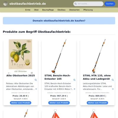 Screenshot obstbaufachbetrieb.de