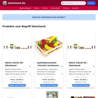 Screenshot obststand.de
